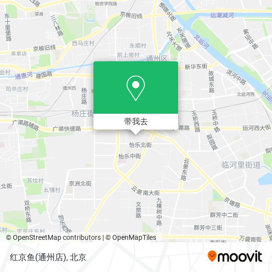 红京鱼(通州店)地图