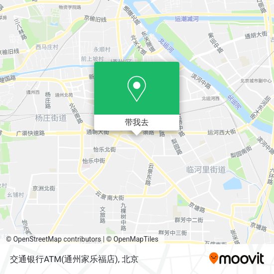 交通银行ATM(通州家乐福店)地图