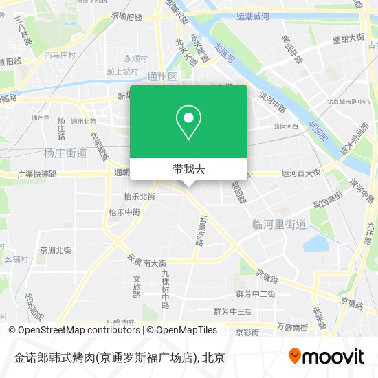 金诺郎韩式烤肉(京通罗斯福广场店)地图