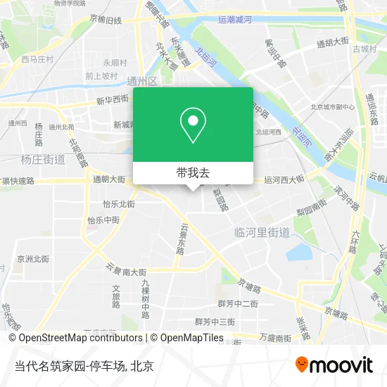 当代名筑家园-停车场地图