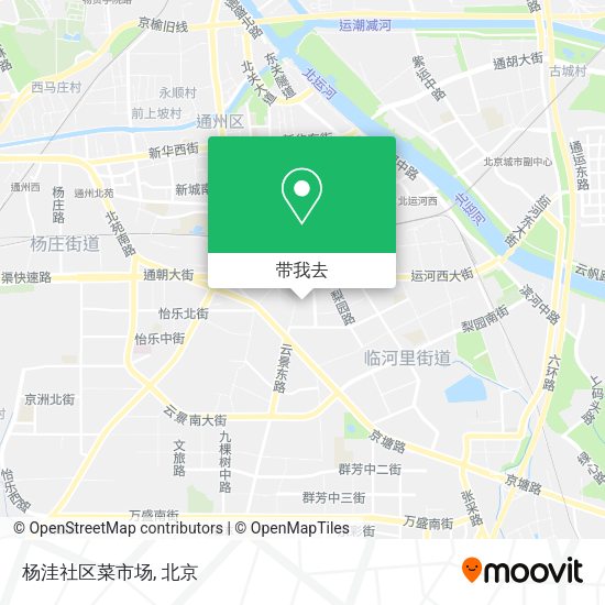 杨洼社区菜市场地图