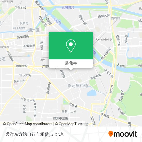 远洋东方站自行车租赁点地图