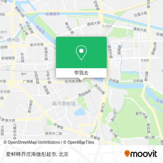 爱鲜蜂乔庄海微彤超市地图