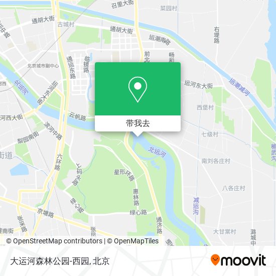 大运河森林公园-西园地图
