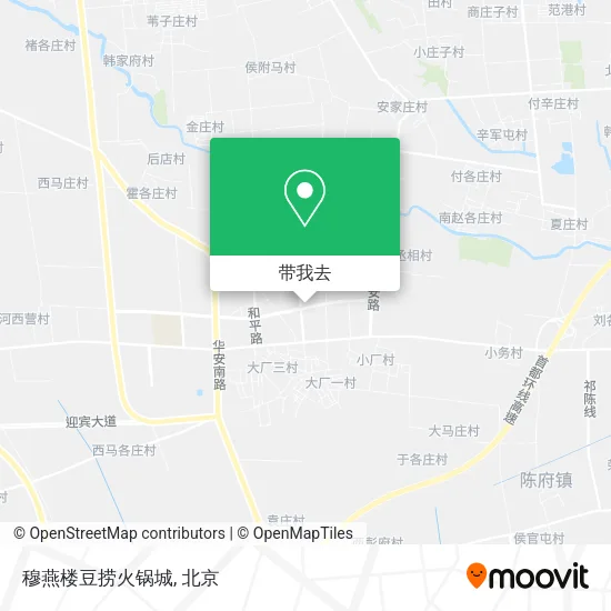 穆燕楼豆捞火锅城地图