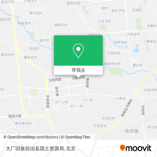 大厂回族自治县国土资源局地图
