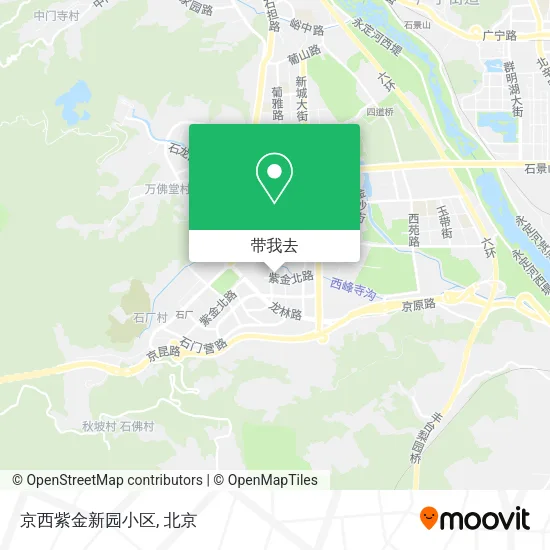京西紫金新园小区地图
