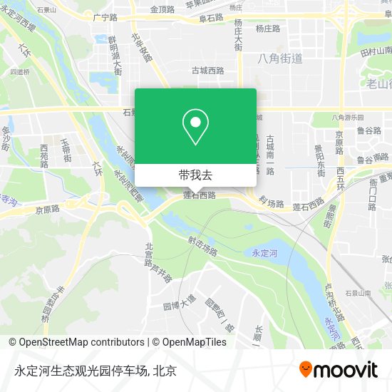 永定河生态观光园停车场地图