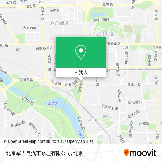 北京军吉良汽车修理有限公司地图