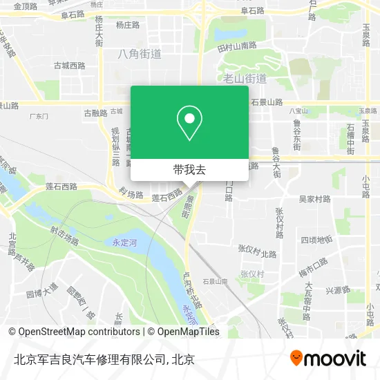 北京军吉良汽车修理有限公司地图