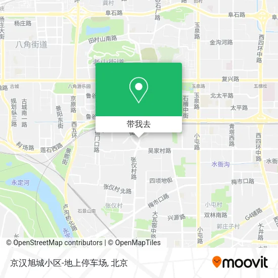 京汉旭城小区-地上停车场地图