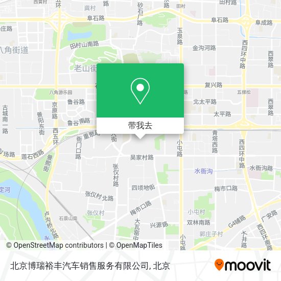 北京博瑞裕丰汽车销售服务有限公司地图