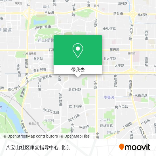 八宝山社区康复指导中心地图