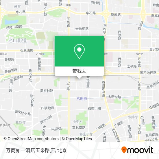 万商如一酒店玉泉路店地图