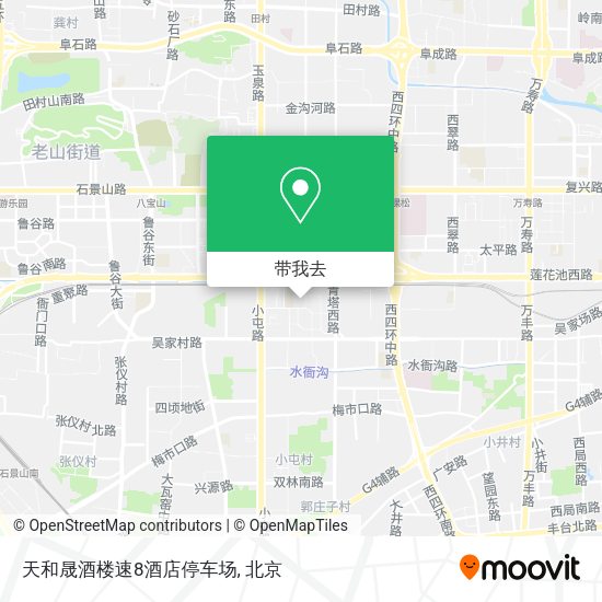 天和晟酒楼速8酒店停车场地图