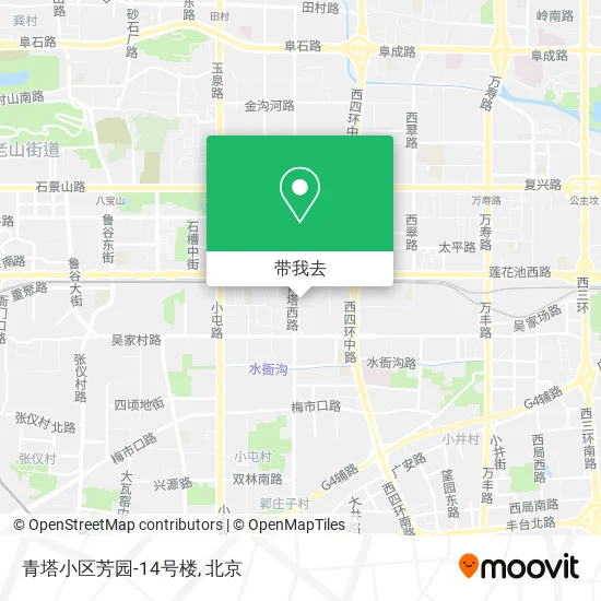 青塔小区芳园-14号楼地图