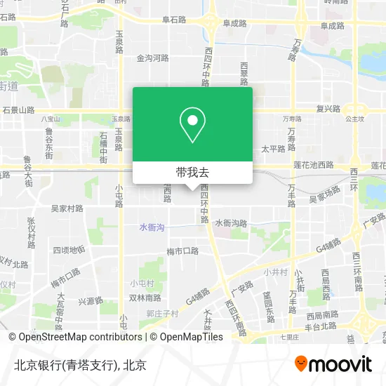 北京银行(青塔支行)地图