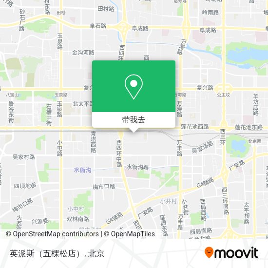 英派斯（五棵松店）地图