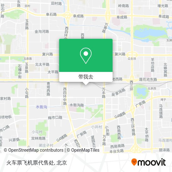 火车票飞机票代售处地图