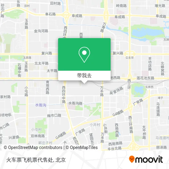 火车票飞机票代售处地图