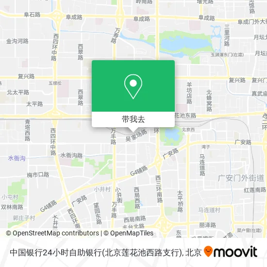 中国银行24小时自助银行(北京莲花池西路支行)地图