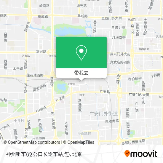神州租车(赵公口长途车站点)地图