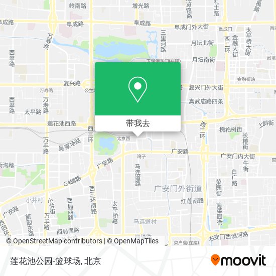 莲花池公园-篮球场地图