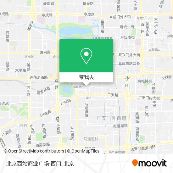 北京西站商业广场-西门地图