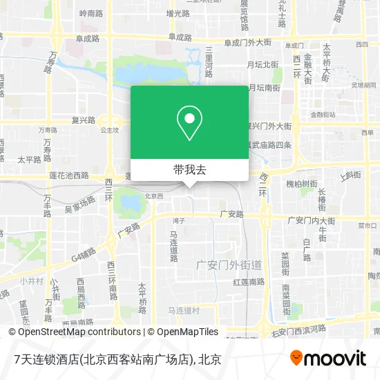 7天连锁酒店(北京西客站南广场店)地图