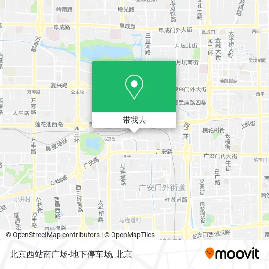北京西站南广场-地下停车场地图