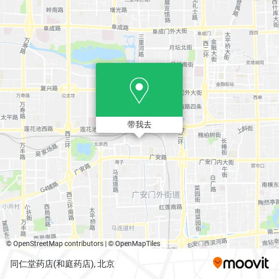 同仁堂药店(和庭药店)地图