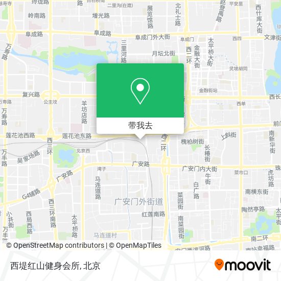 西堤红山健身会所地图