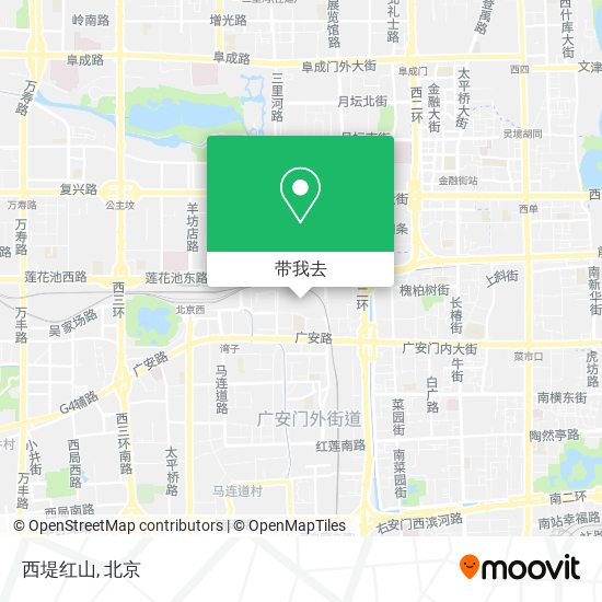 西堤红山地图