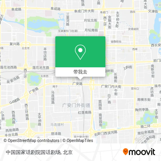 中国国家话剧院国话剧场地图