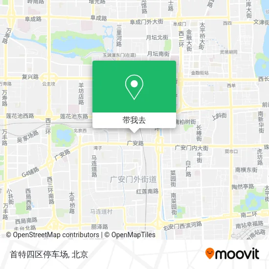 首特四区停车场地图