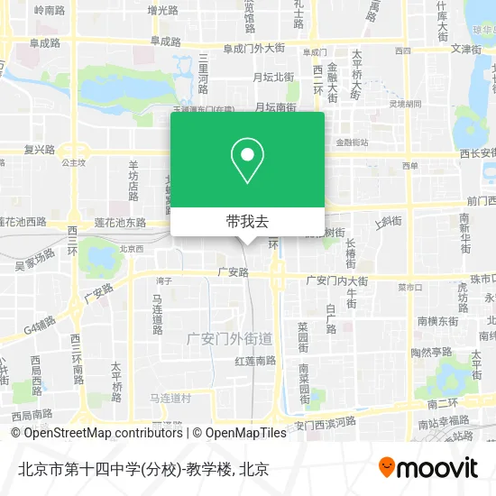 北京市第十四中学(分校)-教学楼地图