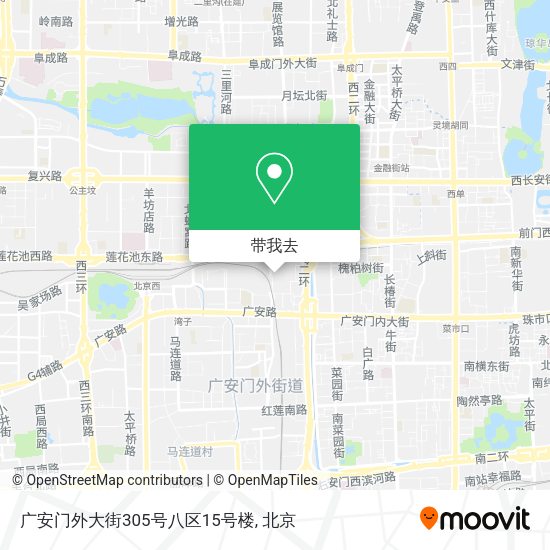 广安门外大街305号八区15号楼地图