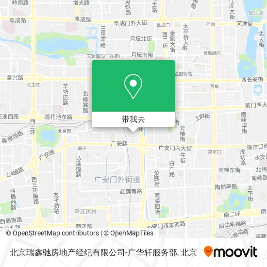 北京瑞鑫驰房地产经纪有限公司-广华轩服务部地图