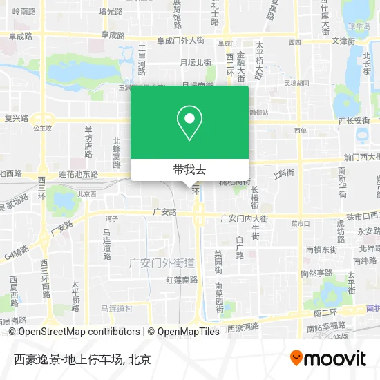 西豪逸景-地上停车场地图