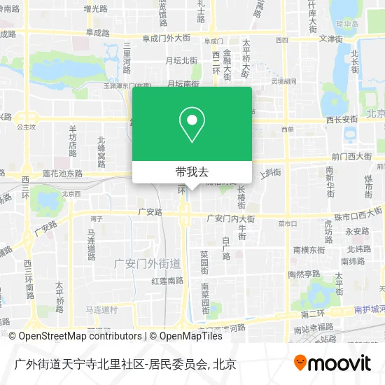 广外街道天宁寺北里社区-居民委员会地图