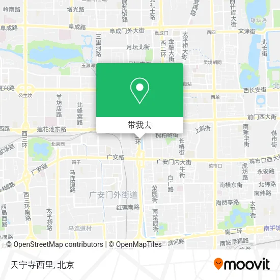天宁寺西里地图