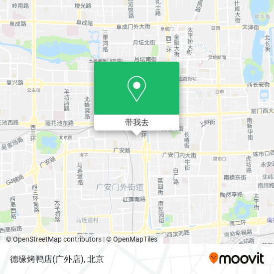 德缘烤鸭店(广外店)地图