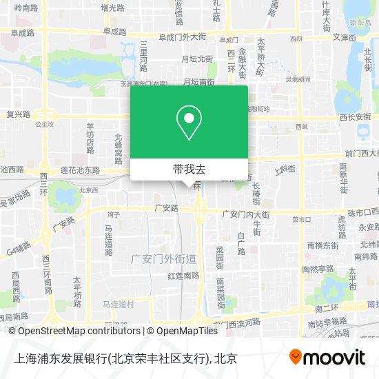 上海浦东发展银行(北京荣丰社区支行)地图