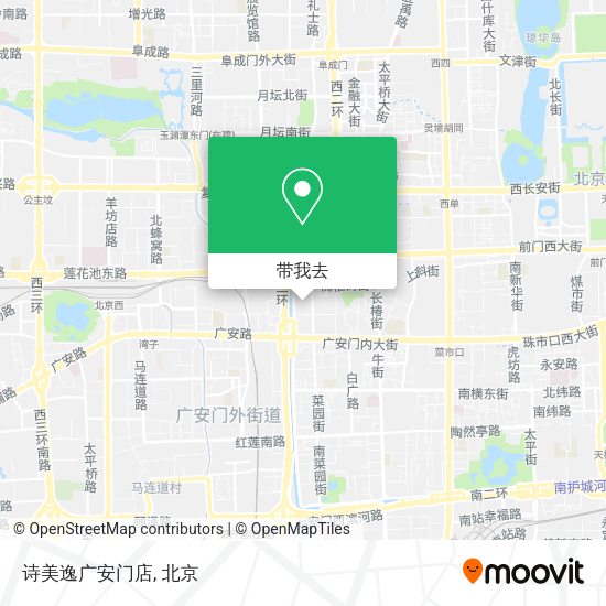 诗美逸广安门店地图