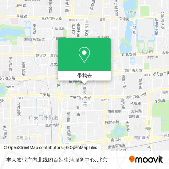 丰大农业广内北线阁百姓生活服务中心地图