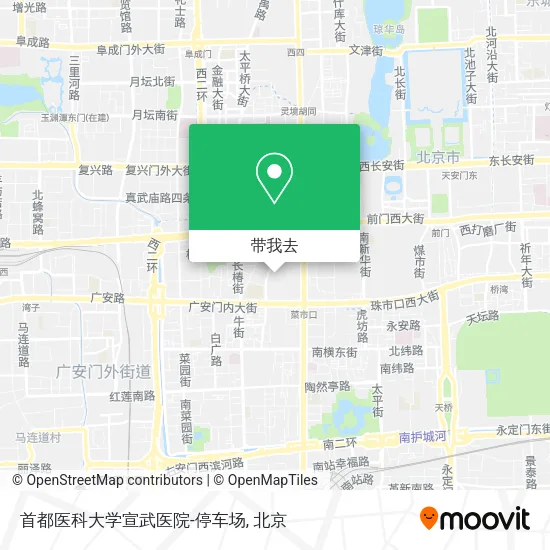 首都医科大学宣武医院-停车场地图