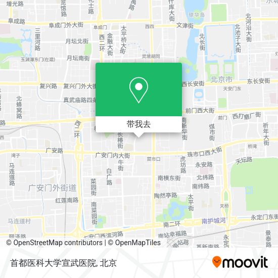 首都医科大学宣武医院地图