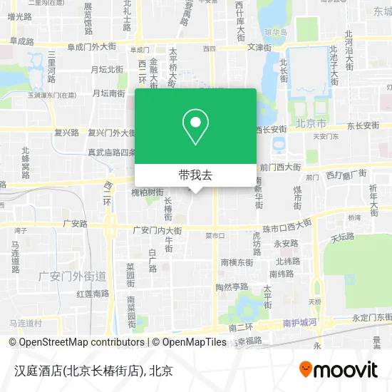 汉庭酒店(北京长椿街店)地图