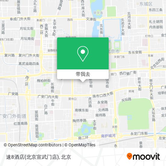 速8酒店(北京宣武门店)地图