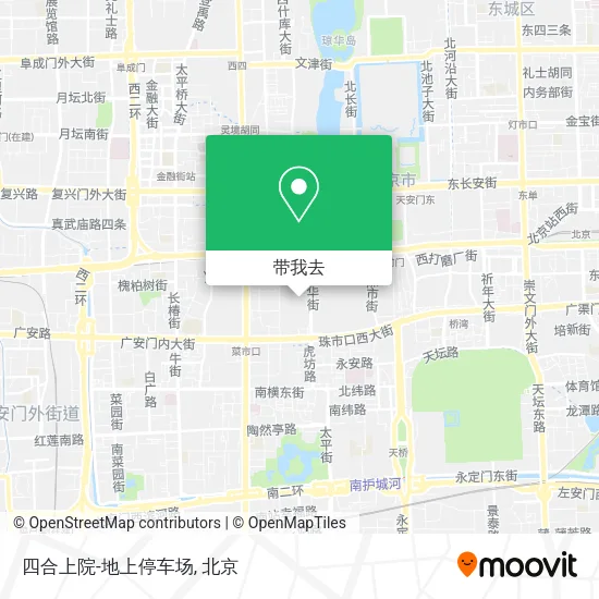 四合上院-地上停车场地图